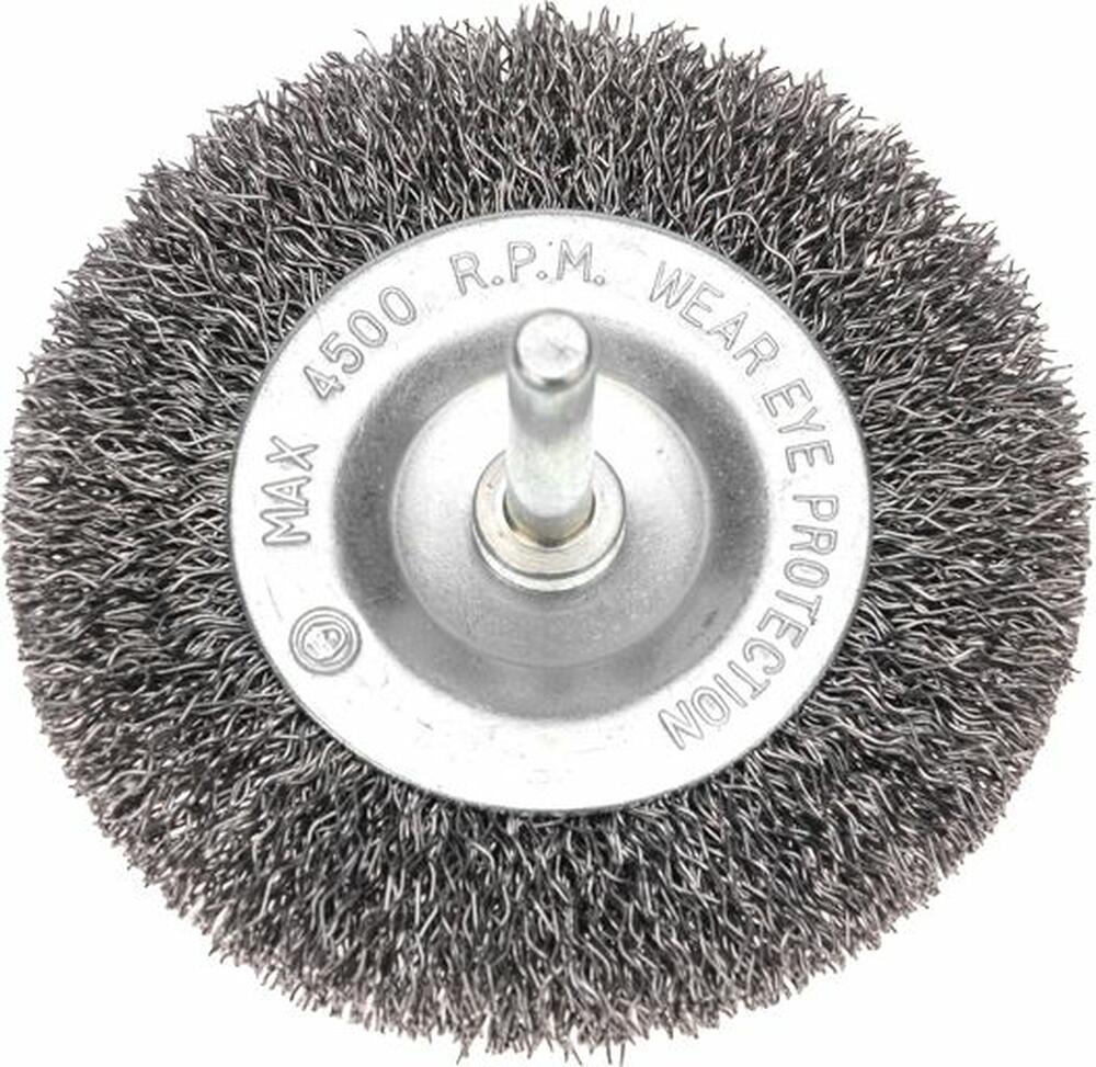 Kranz KR-91-1245 Щетка дисковая для дрели, витая стальная проволока, 75мм KRANZ