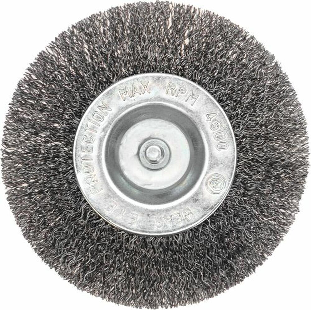 Kranz KR-91-1246 Щетка дисковая для дрели, витая стальная проволока, 100мм KRANZ