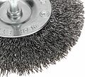 Kranz KR-91-1246 Щетка дисковая для дрели, витая стальная проволока, 100мм KRANZ Kranz KR-91-1246 Щетка дисковая для дрели, витая стальная проволока, 100мм KRANZ
