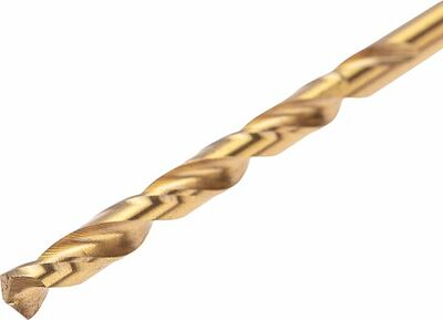 Kranz KR-91-5503 Сверло по металлу, 4мм, Р6М5, ТИТАН, шестигранный хвостовик (1 шт. в упаковке) DIN 338 KRANZ