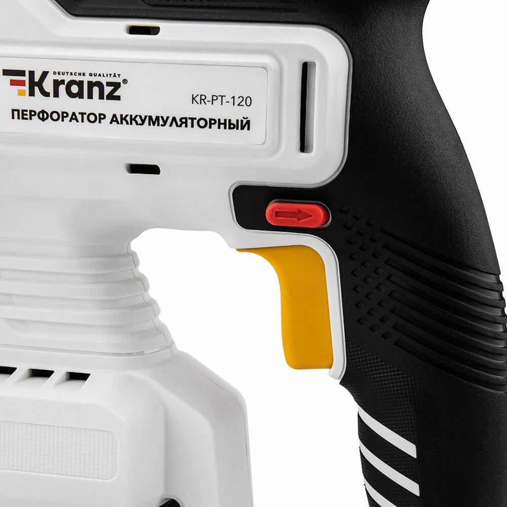 Kranz KR-PT-120 Перфоратор аккумуляторный, SDS-plus, 2,2Дж, 1х4Ач, в кейсе KRANZ