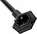 LAMPER 602-300 Светильник садово-парковый НТУ 04-60-002 У1 quot;Оскар 4 quot;, столб, черный под бронзу, стекло прозрачное, четырехгранный, под лампу Е27 LAMPER