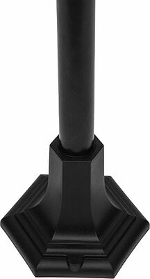 LAMPER 602-303 Светильник садово-парковый НТУ 04-60-002 У1 quot;Оскар 4 quot;, столб, черный, пластик (рельеф ромб), четырехгранный, под лампу Е27 LAMPER