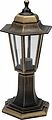 LAMPER 602-304 Светильник садово-парковый НТУ 06-60-001 У1 quot;Оскар 1 quot;, столб малый, черный под бронзу, стекло прозрачное, шестигранный, под лампу Е27 LAMPER