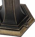 LAMPER 602-304 Светильник садово-парковый НТУ 06-60-001 У1 quot;Оскар 1 quot;, столб малый, черный под бронзу, стекло прозрачное, шестигранный, под лампу Е27 LAMPER