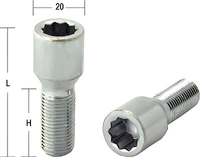 Bimecc Болт M14x1,5 (52/ 28) под многогранник спец. внутр цинк (ИТАЛИЯ) VSTD28 S038978