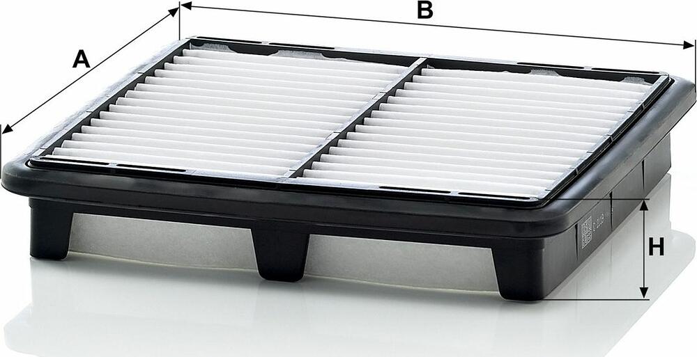 MANN-FILTER C 2119 воздушный фильтр 201×189×35 мм для Daewoo Matiz и Chevrolet Spark