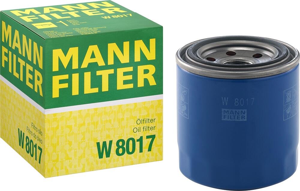MANN-FILTER W 8017 масляный фильтр M20×1,5, 80×87 мм для Hyundai и Kia