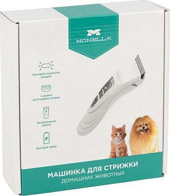 MONELLA 60-0618 Машинка для стрижки домашних животных 3,7 В