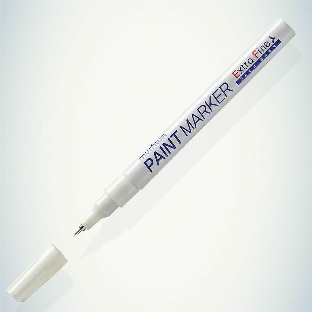 MunHwa 08-7205 Маркер-краска Extra Fine Paint Marker 1мм, нитрооснова, белый MunHwa