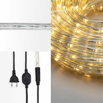 NEON-NIGHT 121-326-10 Дюралайт LED фиксинг (2W), 24 LED/м, теплый белый, 10 м
