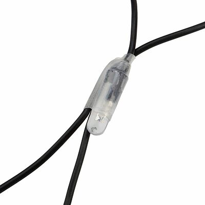NEON-NIGHT 215-011 Гирлянда светодиодная Сеть 2х0,7м 176 LED БЕЛЫЙ черный ПВХ IP65 свечение с динамикой 230В контроллер в комплекте NEON-NIGHT 