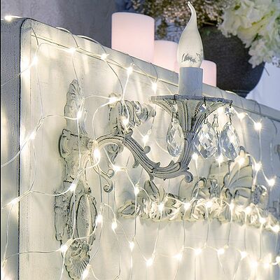 NEON-NIGHT 215-135 Гирлянда Сеть 1,8х1,5м, прозрачный ПВХ, 180 LED Белый