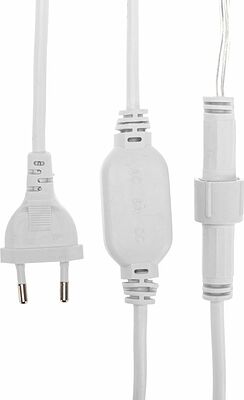 NEON-NIGHT 235-104 Гирлянда светодиодная Занавес 2x0,8м 160 LED ЗЕЛЕНЫЙ прозрачный ПВХ IP65 постоянное свечение 230В блок в комплекте NEON-NIGHT
