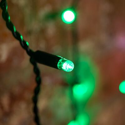 NEON-NIGHT 235-124 Гирлянда светодиодная Занавес 2х1,5м 360 LED ЗЕЛЕНЫЙ зеленый ПВХ IP54 постоянное свечение 230В блок в комплекте NEON-NIGHT