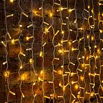 NEON-NIGHT 235-136-6 Гирлянда светодиодная Занавес 2х3м 448 LED ТЕПЛЫЙ БЕЛЫЙ прозрачный ПВХ IP65 эффект мерцания 230В нужен блок 303-500-1 NEON-NIGHT