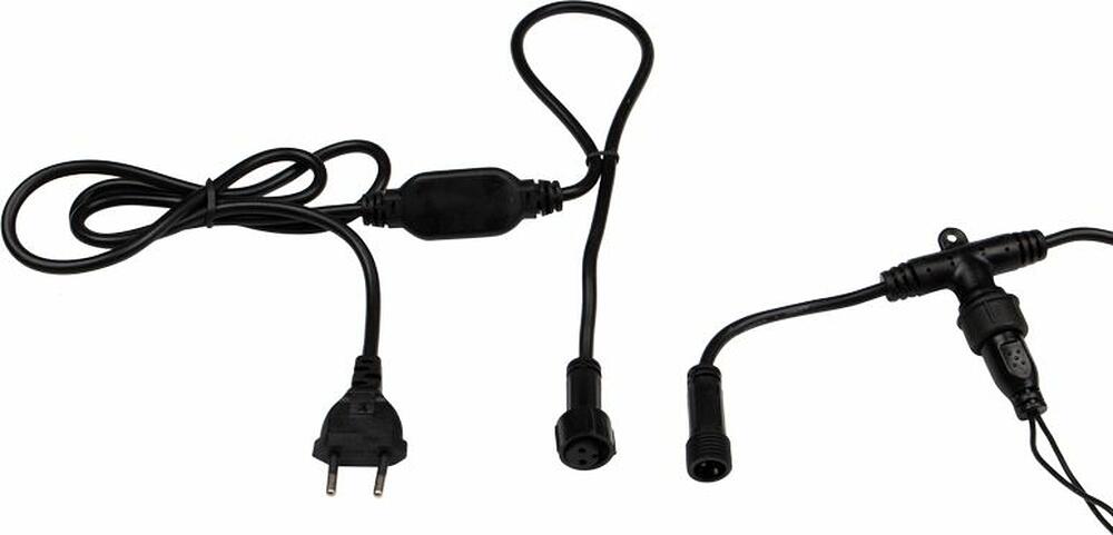 NEON-NIGHT 235-145 Гирлянда светодиодная Занавес 2х3м 760 LED БЕЛЫЙ черный ПВХ IP65 постоянное свечение 230В блок в комплекте NEON-NIGHT