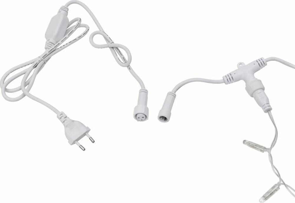 NEON-NIGHT 235-158 Гирлянда светодиодная Занавес 2х3м 760 LED ЗОЛОТОЙ прозрачный ПВХ IP65 постоянное свечение 230В блок в комплекте NEON-NIGHT