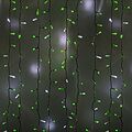 NEON-NIGHT 235-226 Гирлянда светодиодная Занавес 2х1,5м 360 LED ЗЕЛЕНЫЙ белый ПВХ IP65 эффект мерцания 230В блок в комплекте NEON-NIGHT