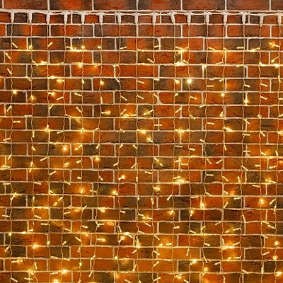 NEON-NIGHT 235-696 Гирлянда светодиодная Занавес 2х9м 1200 LED ТЕПЛЫЙ БЕЛЫЙ прозрачный ПВХ IP65 эффект мерцания соединяется 230В нужен блок 303-500-1 NEON-NIGHT 