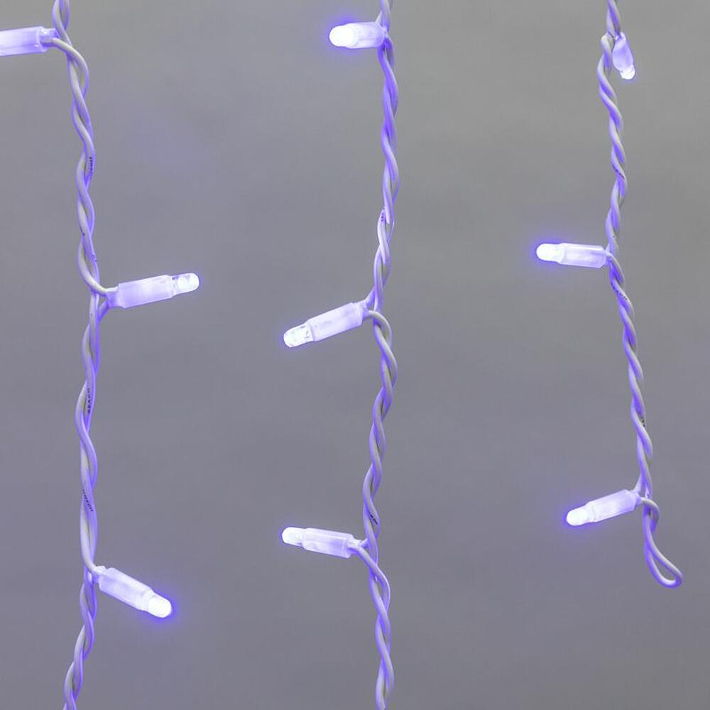 NEON-NIGHT 255-283 Гирлянда светодиодная Бахрома (Айсикл) 5,6x0,9м 240 LED СИНИЙ белый каучук 2,3мм IP67 постоянное свечение 230В нужен блок 315-001 NEON-NIGHT