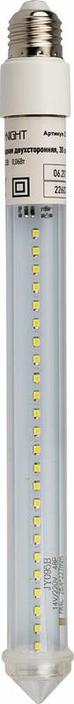 NEON-NIGHT 256-161 Сосулька светодиодная E27 30см двухсторонняя 24x2 LED БЕЛЫЙ IP65 230В NEON-NIGHT