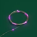NEON-NIGHT 303-007 Гирлянда светодиодная Роса 2м, 20LED, РОЗОВЫЙ, IP20, тонкий батарейный блок, 2хCR2032 в комплекте NEON-NIGHT