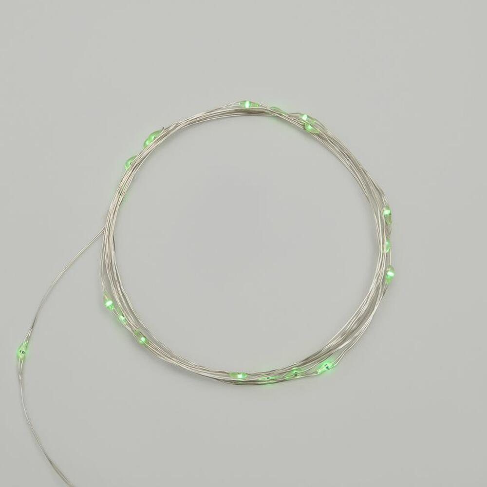 NEON-NIGHT 303-008 Гирлянда светодиодная Роса 2м, 20LED, ЗЕЛЕНЫЙ, IP20, 2хCR2032 в комплекте NEON-NIGHT