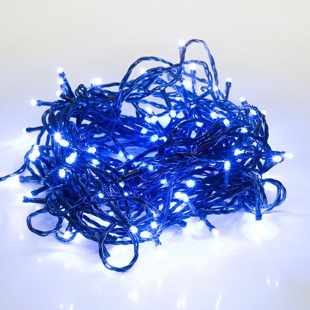 NEON-NIGHT 303-023 Гирлянда Твинкл Лайт 6 м, темно-зеленый ПВХ, 40 LED, цвет: Синий