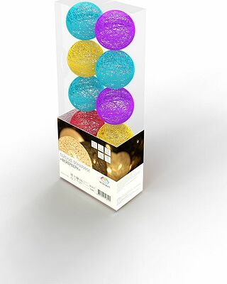 NEON-NIGHT 303-099 Тайские фонарики Фейерверк 1,5 м, прозрачный ПВХ, 10 LED, теплый белый, питание 2 х АА (батарейки не в комплекте)