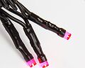 NEON-NIGHT 303-154 Гирлянда Нить управляемая 10м 100 LED ФИОЛЕТОВЫЙ черный ПВХ IP65 свечение с динамикой 230В контроллер в комплекте NEON-NIGHT