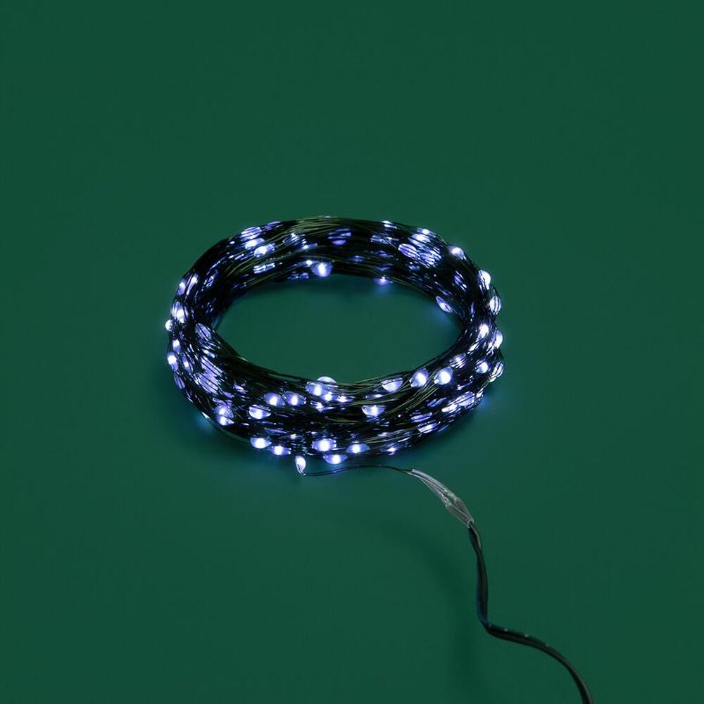 NEON-NIGHT 303-265 Гирлянда светодиодная Роса с контроллером 20м, 200LED, БЕЛЫЙ, IP20, 230В, зеленый провод NEON-NIGHT