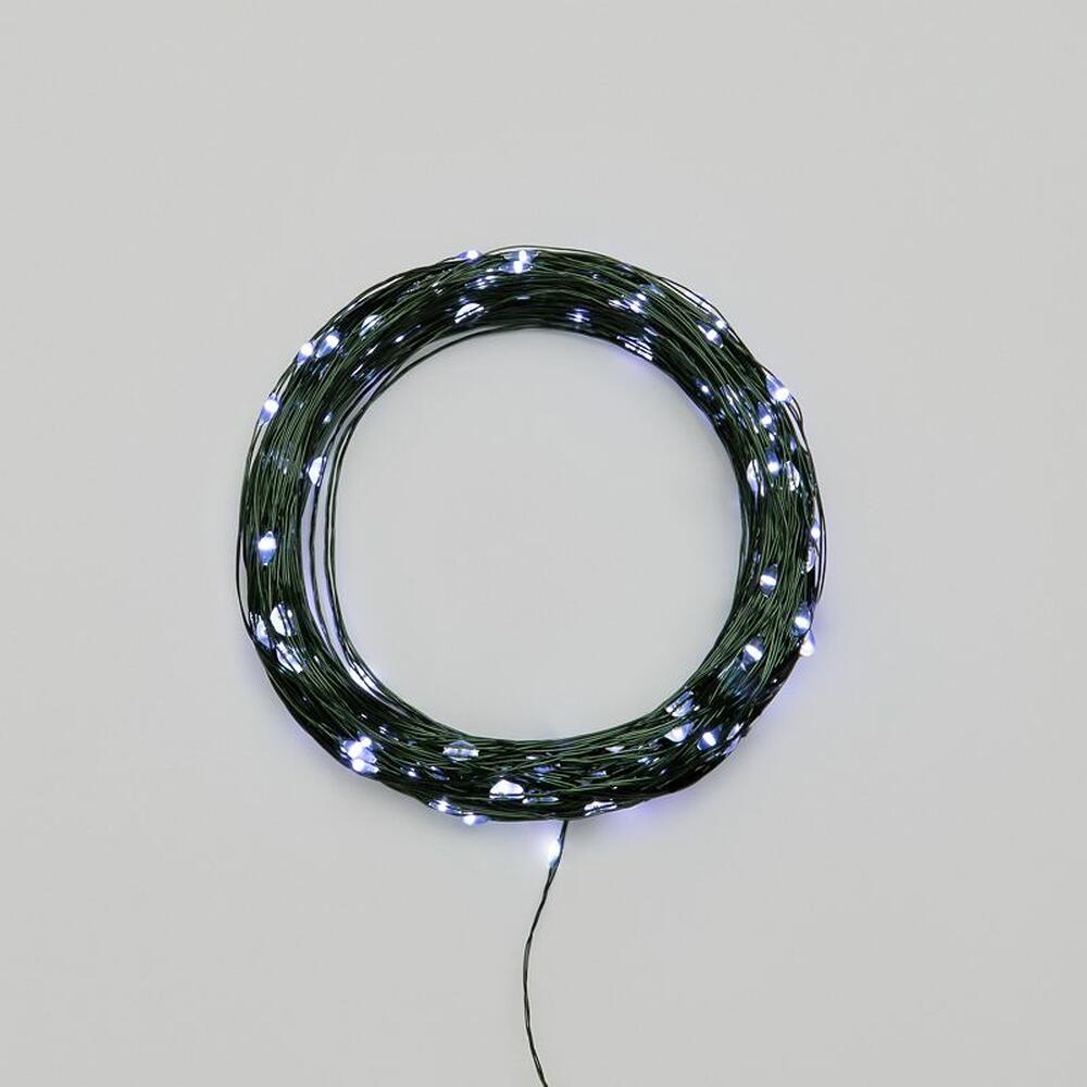 NEON-NIGHT 303-275 Гирлянда светодиодная Роса с контроллером 30м, 300LED, БЕЛЫЙ, IP20, 230В, зеленый провод NEON-NIGHT