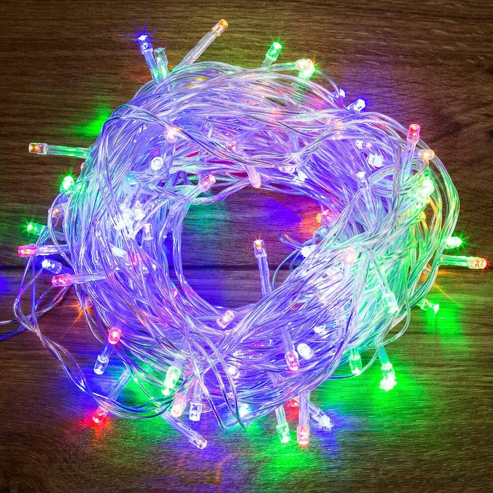 NEON-NIGHT 303-309 Гирлянда Твинкл-Лайт 20 м, прозрачный ПВХ, 160 LED, цвет мультиколор