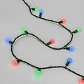 NEON-NIGHT 303-609 Гирлянда Мультишарики 20м, 200LED, диаметр 15мм, IP44, зеленый провод, свечение мульти (RG/RB), мигание, 230В NEON-NIGHT