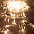 NEON-NIGHT 303-646 Гирлянда светодиодная Кластер 10м 400 LED ТЕПЛЫЙ БЕЛЫЙ прозрачный ПВХ IP65 постоянное свечение 230В нужен блок 303-500-1 NEON-NIGHT