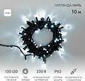 NEON-NIGHT 305-175 Гирлянда светодиодная Нить 10м 100 LED БЕЛЫЙ черный ПВХ IP65 постоянное свечение 230В соединяется нужен блок 303-500 NEON-NIGHT NEON-NIGHT 305-175 Гирлянда светодиодная Нить 10м 100 LED БЕЛЫЙ черный ПВХ IP65 постоянное свечение 230В соединяется нужен блок 303-500 NEON-NIGHT