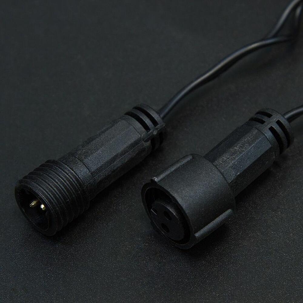 NEON-NIGHT 305-179 Гирлянда светодиодная Нить 10м 100 LED МУЛЬТИКОЛОР черный ПВХ IP65 постоянное свечение 230В соединяется нужен блок 303-500 NEON-NIGHT