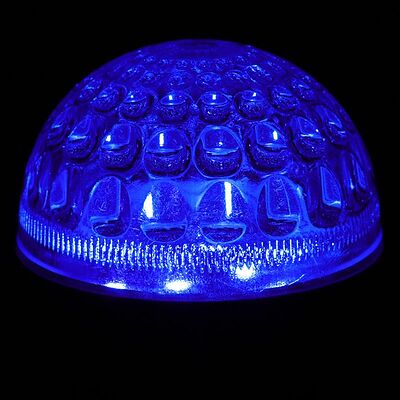 NEON-NIGHT 405-213 Лампа светодиодная, диаметр 50мм, E27, 9 LED, 1Вт, СИНИЙ, прозрачная колба, 230В NEON-NIGHT