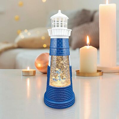 NEON-NIGHT 501-171 Декоративный светильник Маяк синий с конфетти и подсветкой, USB NEON-NIGHT