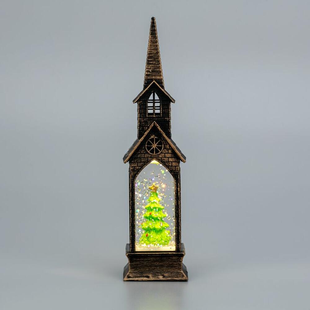 NEON-NIGHT 501-187 Светильник декоративный (фигура) Башня с эффектом снегопада и подсветкой NEON-NIGHT