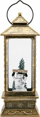 NEON-NIGHT 501-192 Декоративный светильник Снеговик с эффектом снегопада и подсветкой, 10,5х10,5х28,5 см, питание 4хААА (не в комплекте) и USB NEON-NIGHT