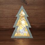 NEON-NIGHT 504-025 Деревянная фигурка с подсветкой Елочка 20х6,5х29 см