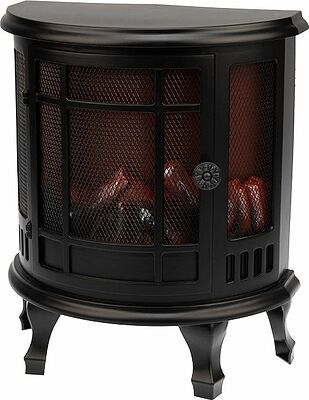 NEON-NIGHT 511-032 Светодиодный камин Винтаж с эффектом живого огня 30х16х35,5 см, батарейки 3хС (не в комплекте) и USB (в комплекте)