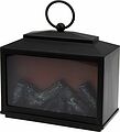 NEON-NIGHT 511-033 Декоративный камин Сканди с эффектом живого огня 18х9х16 см, батарейки 3хС (не в комплекте)