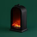 NEON-NIGHT 511-039 Светодиодный камин Фьюжн с эффектом живого огня 14,7x11,7x25 см, батарейки 2хС (не в комплекте) USB, черный