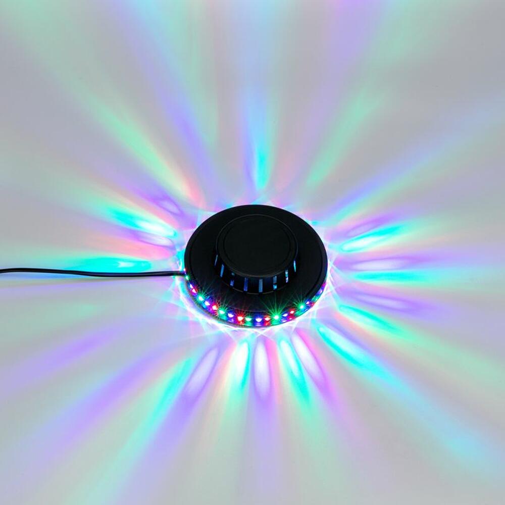NEON-NIGHT 601-260 Диско-лампа Летающая тарелка 48 LED, черный корпус, 230В NEON-NIGHT