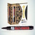 Noname 08-8601 Маркер перманентный Multi Marker 3мм, черный, пулевидный Crown