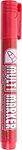 Noname 08-8603 Маркер перманентный Multi Marker 3мм, красный, пулевидный Crown