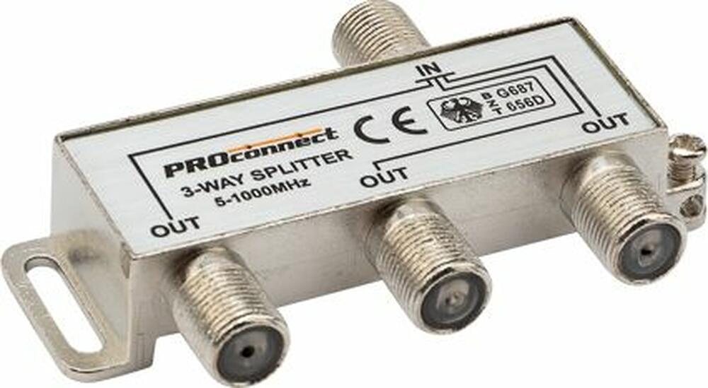 PROconnect 05-6022 Делитель ТВх3 под F-разъем, 5-1000МГц PROconnect